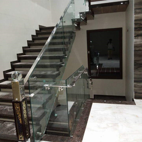 Glass Panel Stair Railing